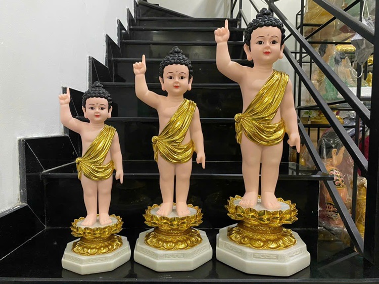 Đản Sanh đá dát vàng 30-40-50-60-75cm